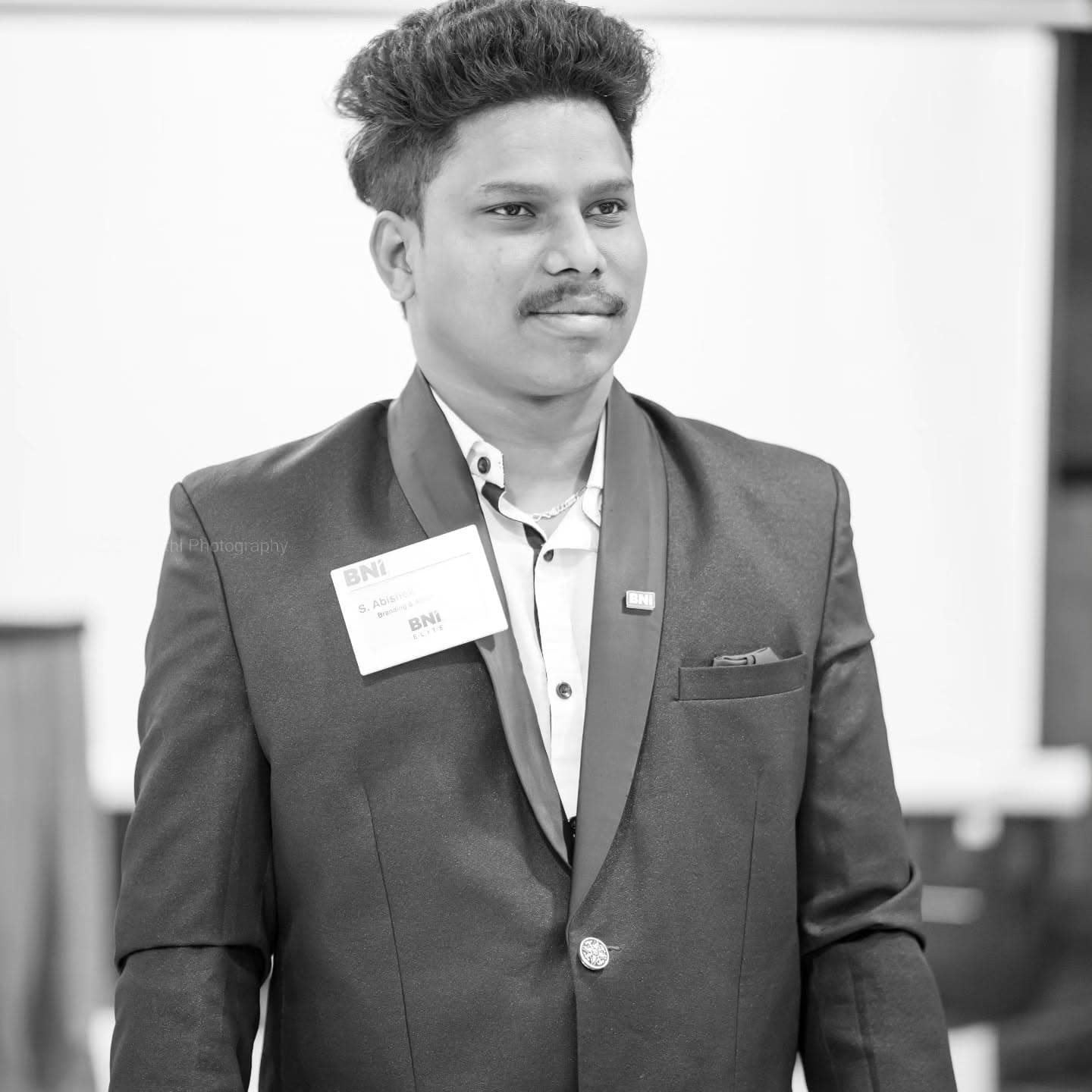 Abishek Sivakumar at a BNI Elite networking meeting